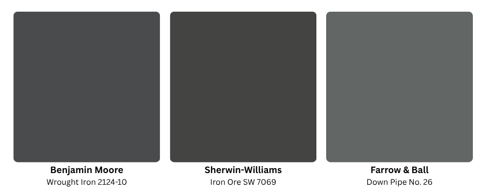 Charcoal living room colors