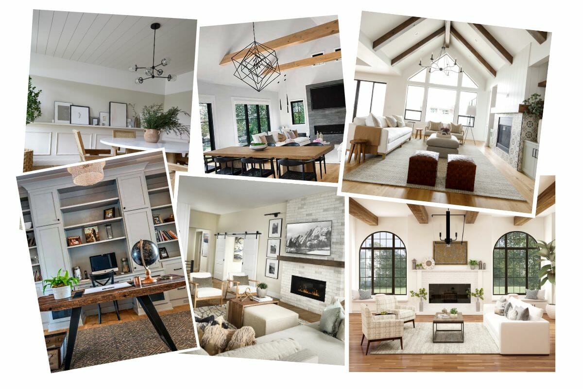 Contemporary farmhouse style inspiration board