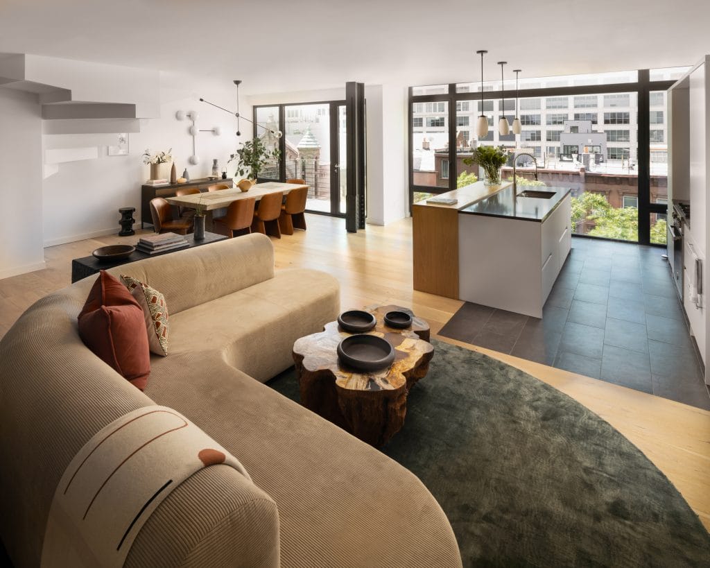 How to style curved furniture like Decorilla designer, Jonathan K.
