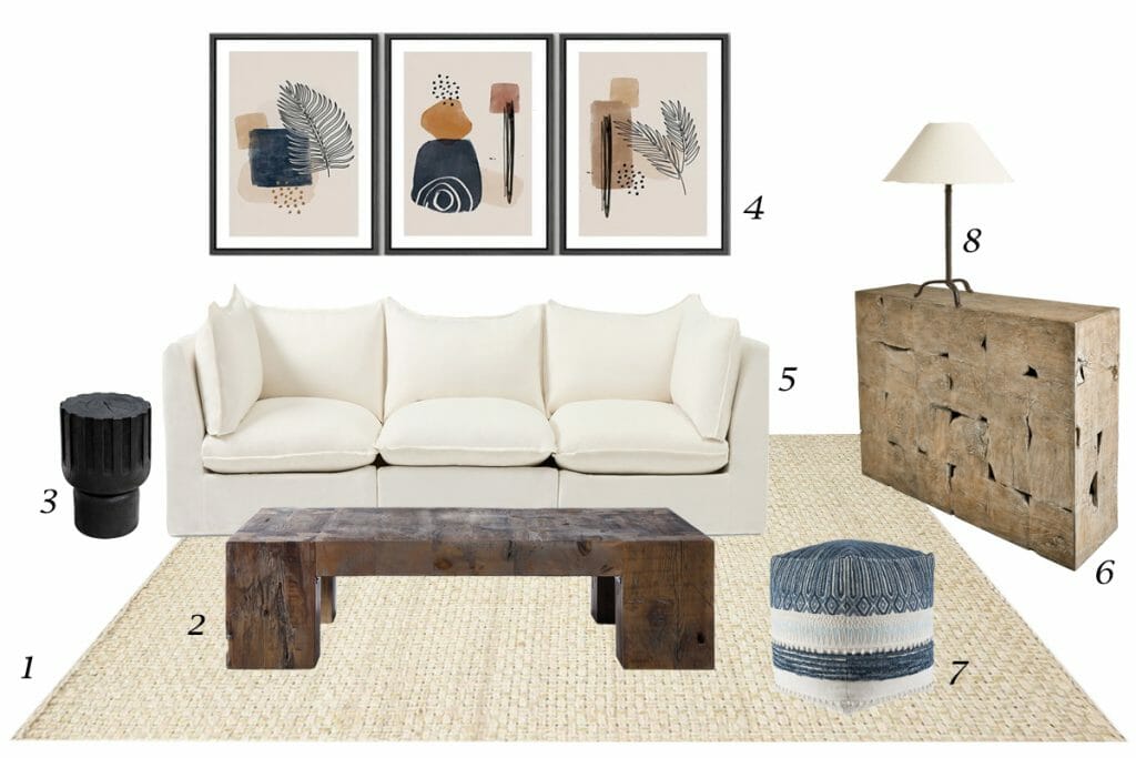 Before and After Organic Minimalist Contemporary Interior Design