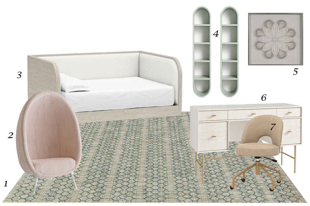 Pastel bedroom and kid's room interior design top picks by Decorilla