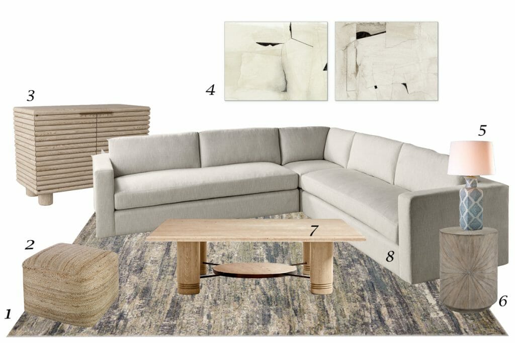 Before & After: Warm Neutral Living Room & Dining Transformation ...