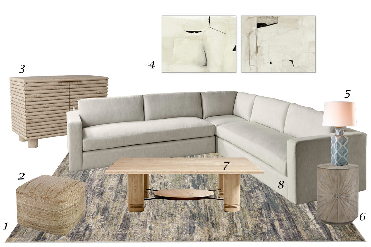 Decorilla's picks for warm and neutral living rooms