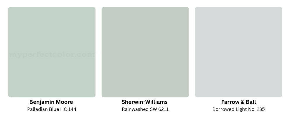 Tranquil blue living room pain color ideas