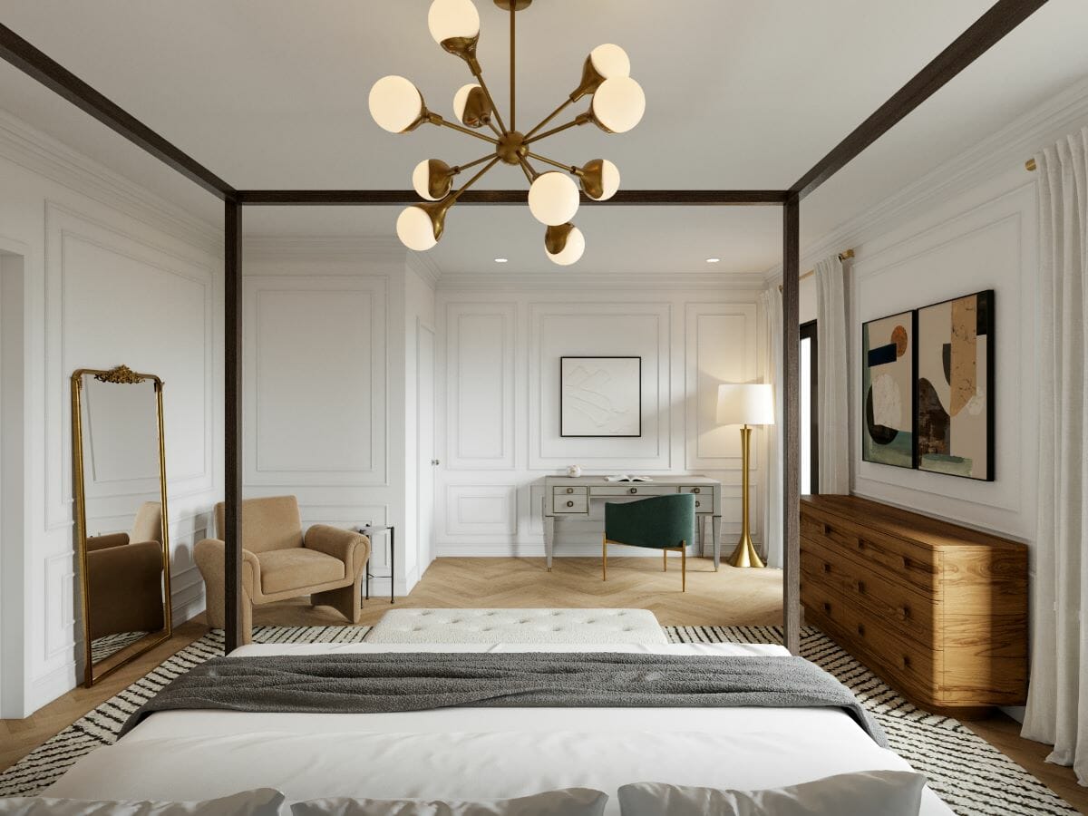 Ensuite bedroom design by Decorilla