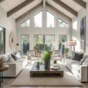 Farmhouse décor ideas for a grand family room design
