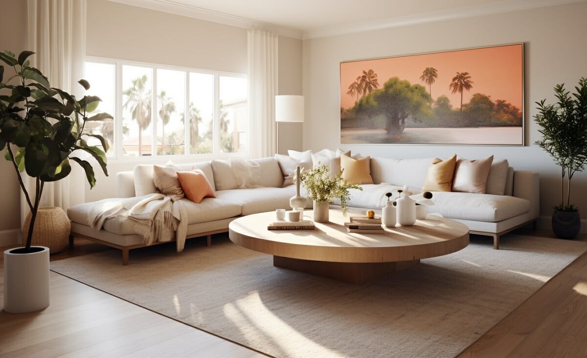Living room inspiration ideas in a tranquil interior design