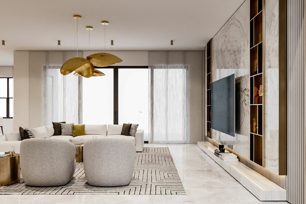 Luxury modern home décor by Decorilla