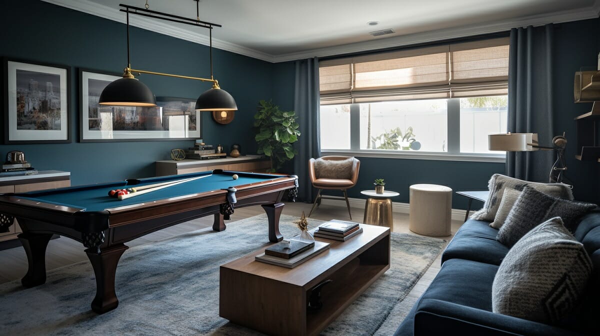 Multipurpose room ideas for a game room and lounge