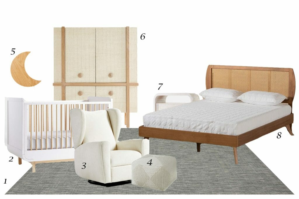 Before & After: Natural Bedroom and a Neutral Nursery Design ...