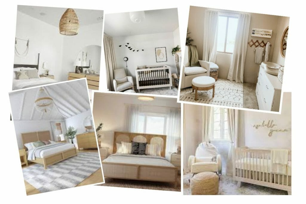 Before & After: Natural Bedroom and a Neutral Nursery Design ...