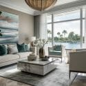 Window treatment ideas for a coastal style living room