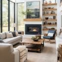 Aesthetic living room ideas with coastal accents