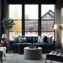 Awkward living room layout ideas for a small room with a fireplace