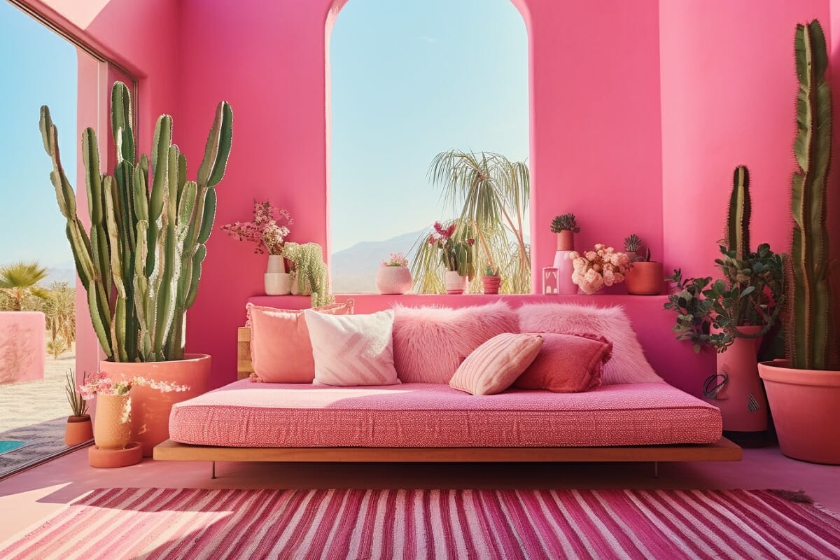 The Barbiecore Interior Design Trend & Minimalism Aesthetic