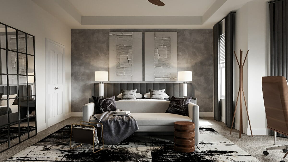 Contemporary bedroom by online interior designer ERika F