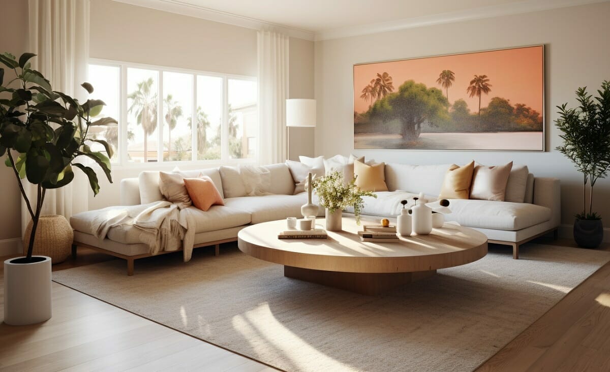 Cozy living room with plush seating and aesthetic living room decor ideas
