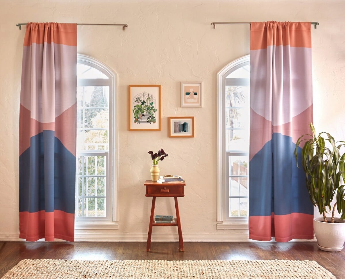 Inexpensive window treatments with style