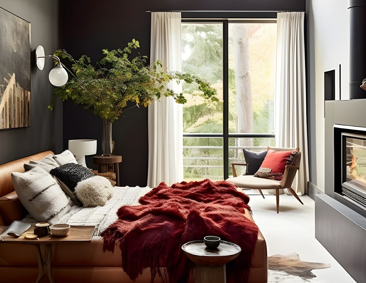 Interior design ideas for a contemporary bedroom