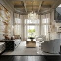 Interior furnished by one of the best places to buy curtains