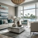 Living room furnished with items from the best furniture stores in Miami
