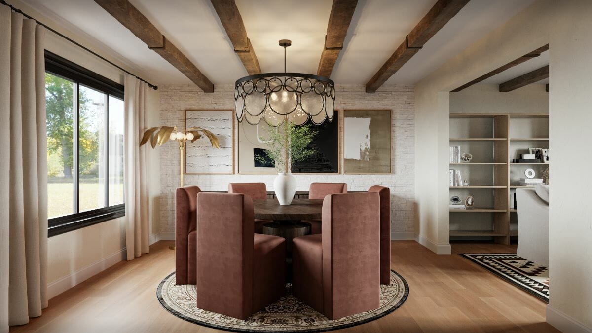 Modern Spanish dining room decor concepts by Decorilla