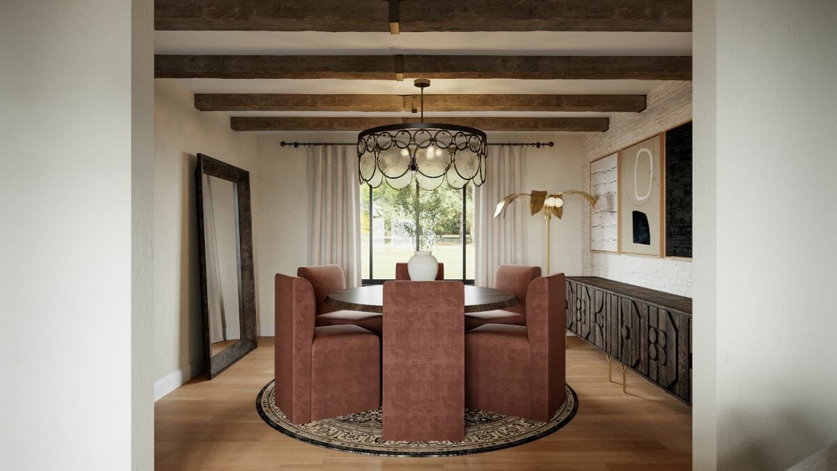 Modern Spanish interior design of a dining room by Decorilla