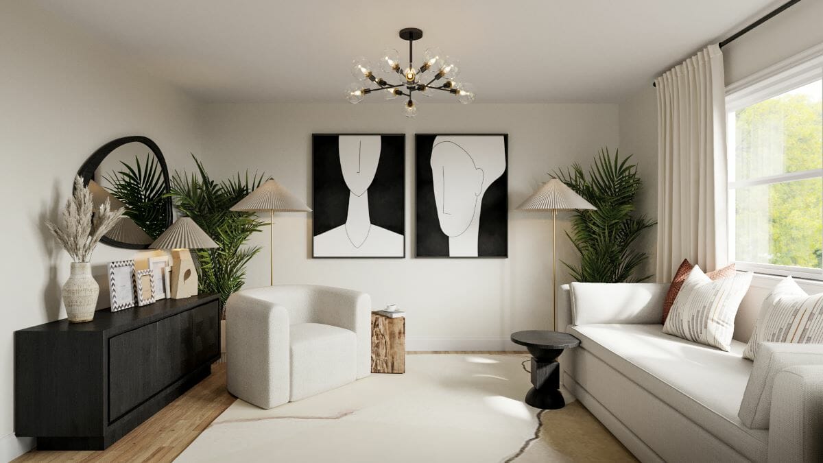 Modern Spanish-style interior design by Decorilla