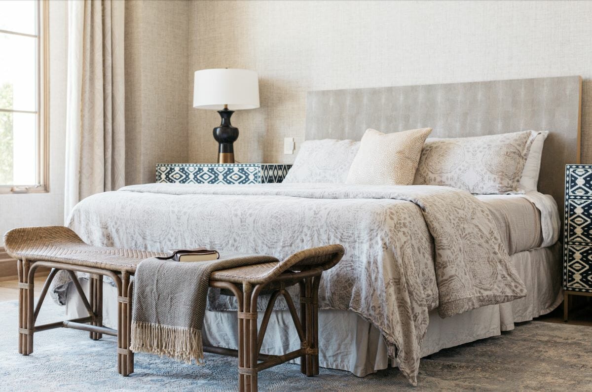 Morrocan bedroom inspiration ideas by Decorilla designer Carrie F.