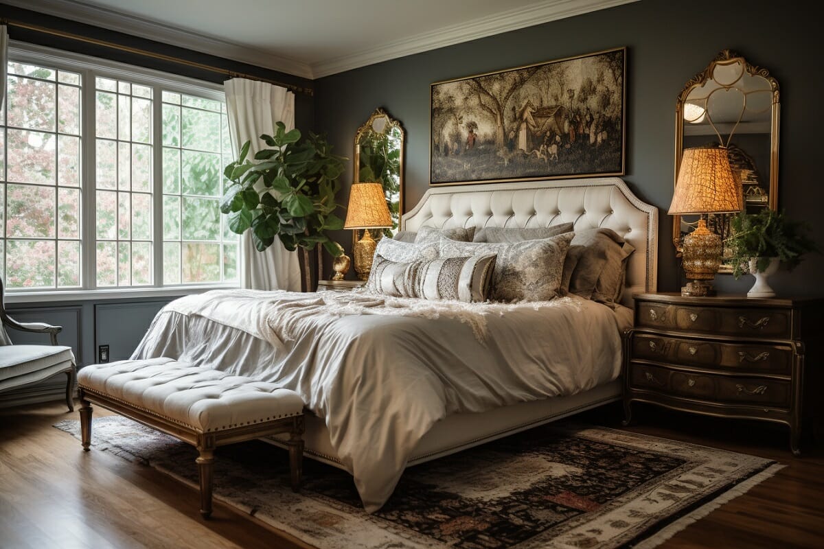 Paint color ideas for a master bedroom with a traditional style