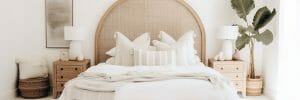 Serene natural bedroom design