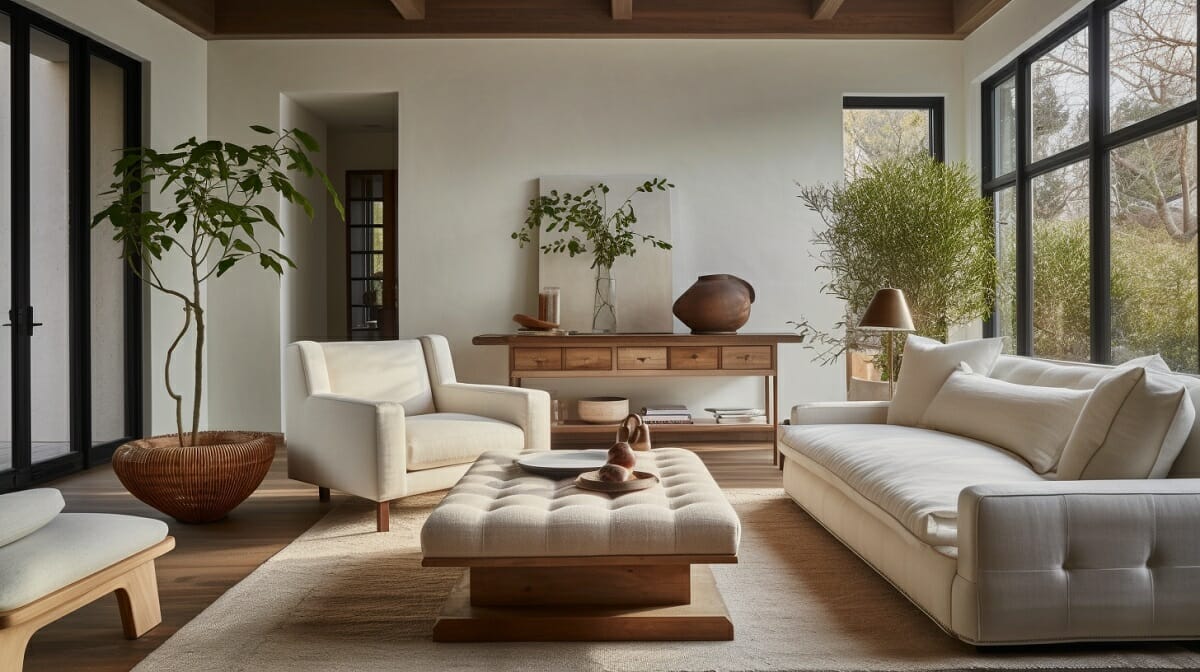 asian inspired aesthetic in organic living room ideas
