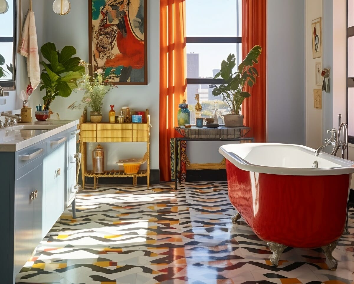 Bathroom colors and tile trends 2024