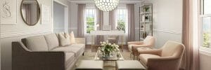 Havenly living room layout and design