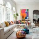 Interior design trends 2024 with bold colors and fun decor