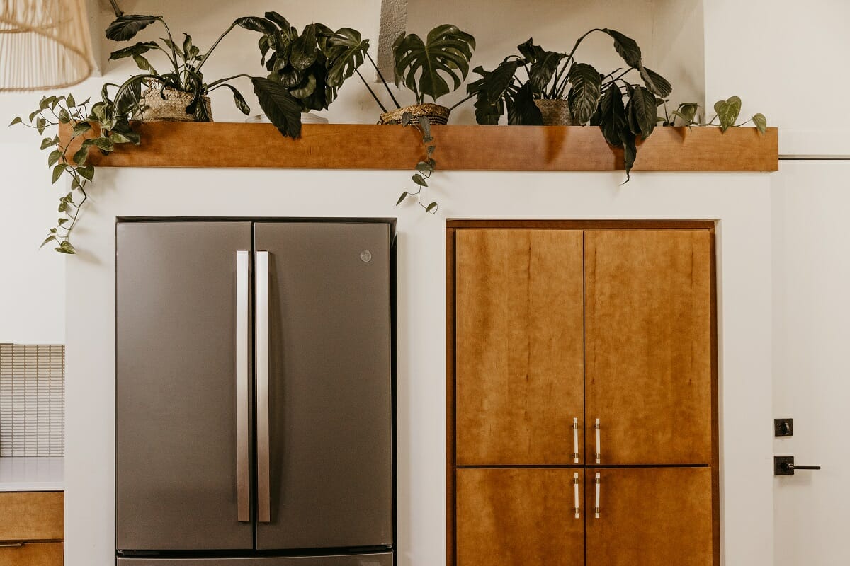 Interior designer home makeover showing kitchen details
