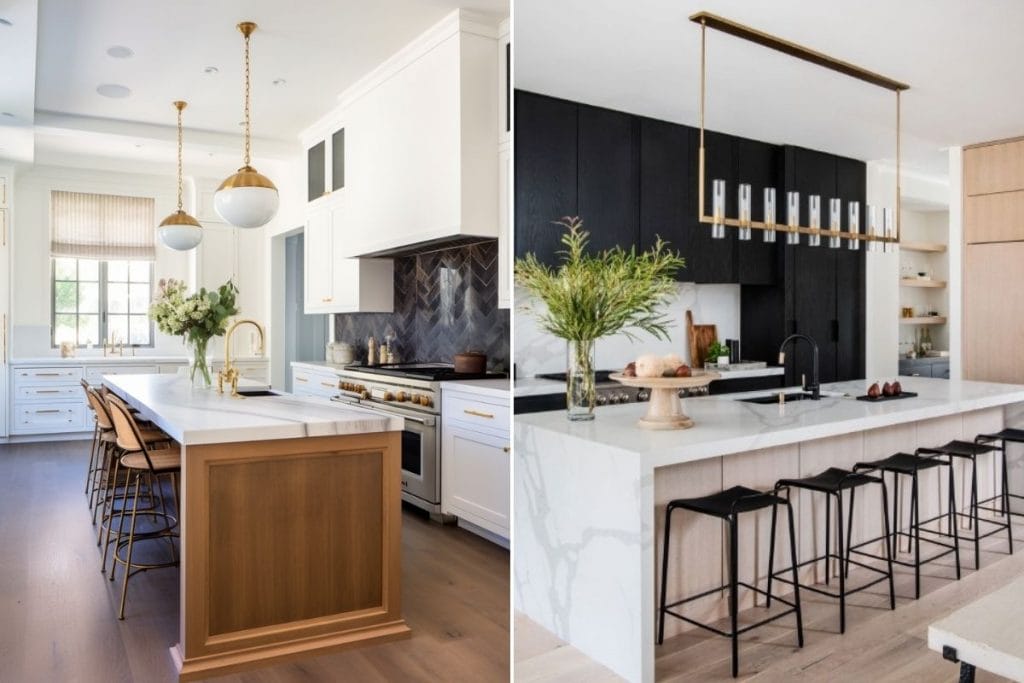 Before & After: High-End Black and Gold Kitchen - Decorilla