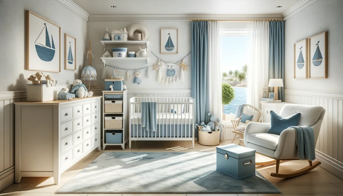 Nursery decoration and ocean theme nursery design