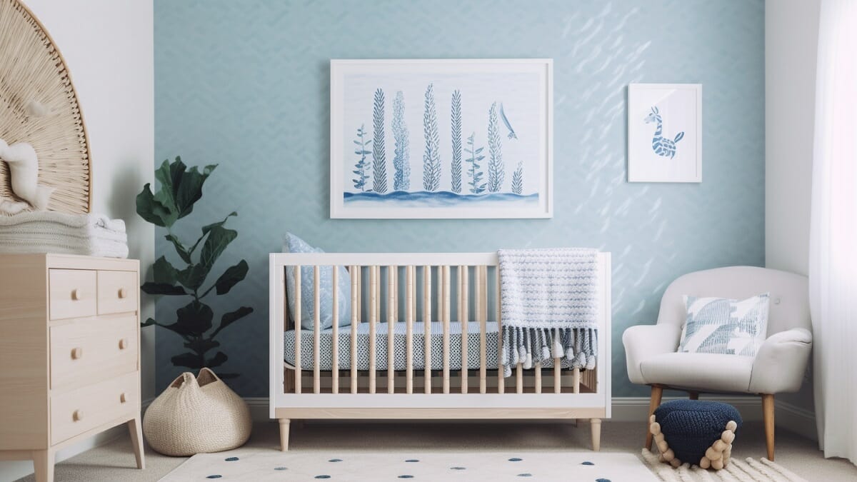Nursery wall accessories and décor for a ocean theme nursery design