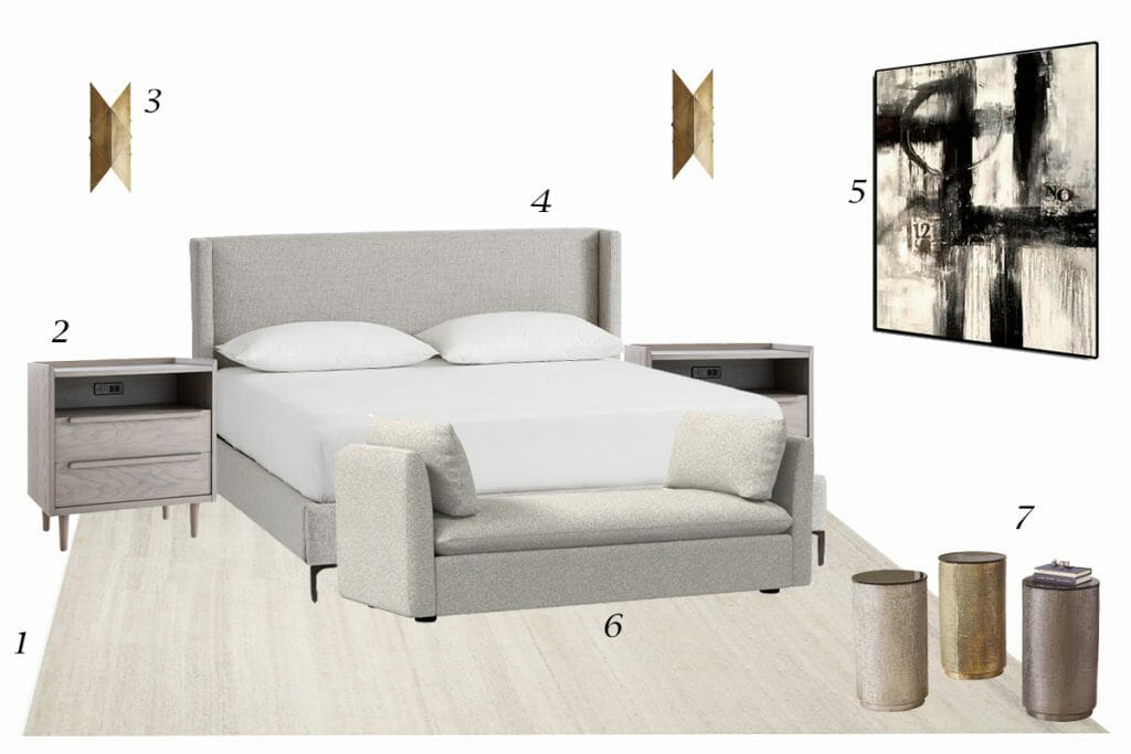 Before & After: Master Bedroom with a Black Accent Wall and Home Office