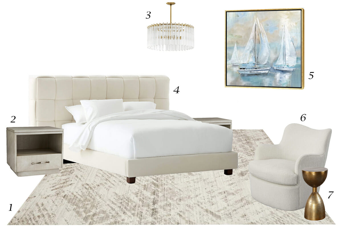 Top picks for a white and gold room décor by Decorilla