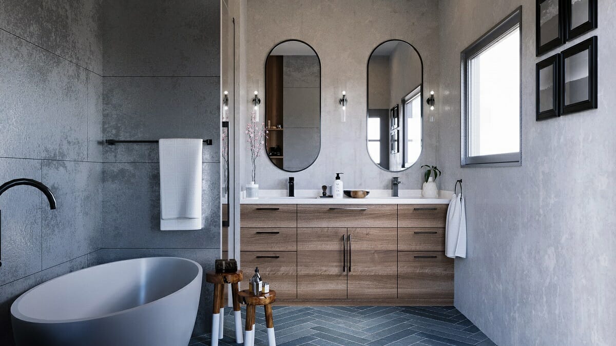 Zen bathroom design ideas 2024 and trending bathrubs