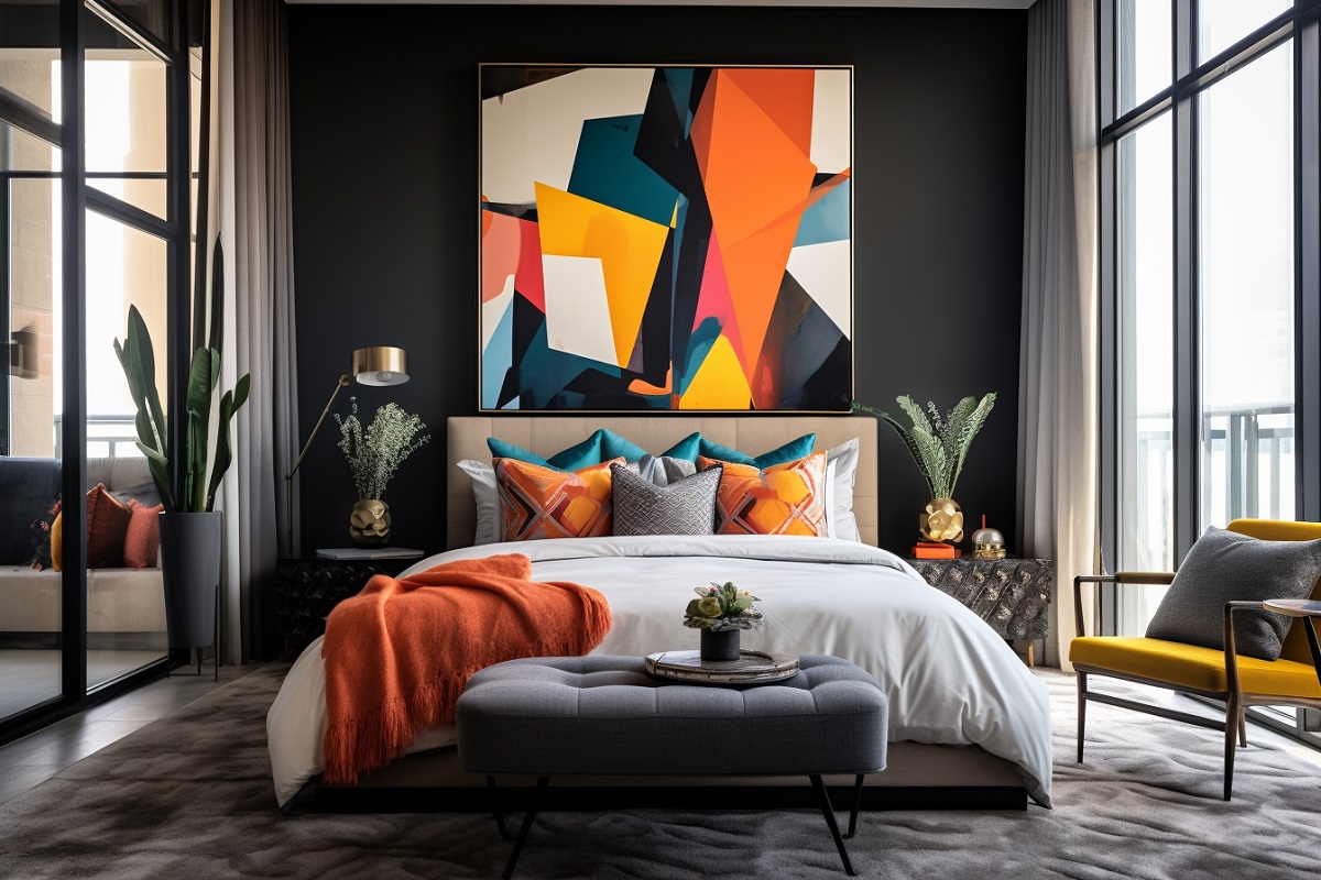 2024 bedroom trends with maximalist design