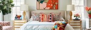 Bedroom décor ideas 2024 with vintage patterns