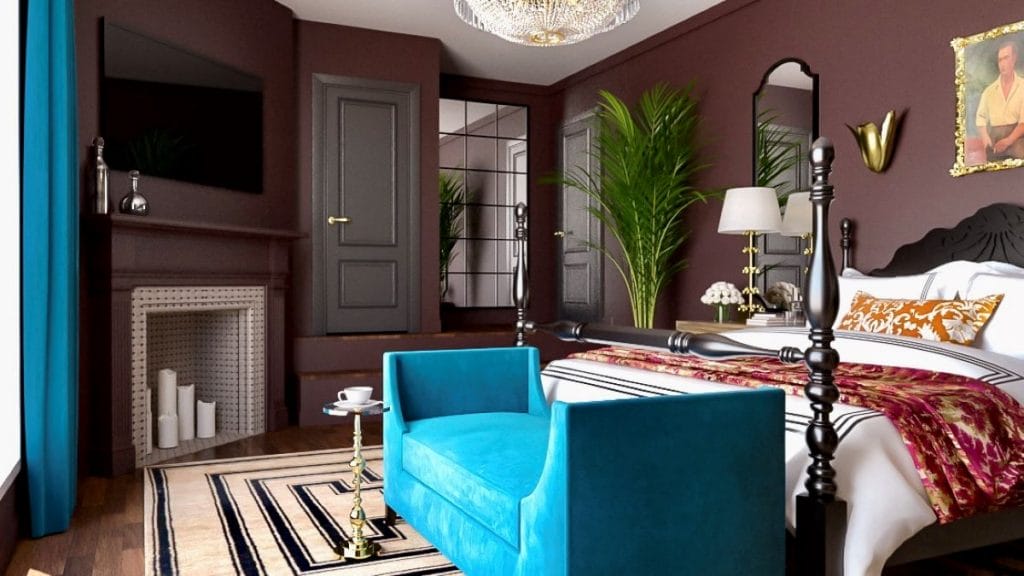 Before & After: Vintage Bedroom Design with Eclectic Decor - Decorilla ...