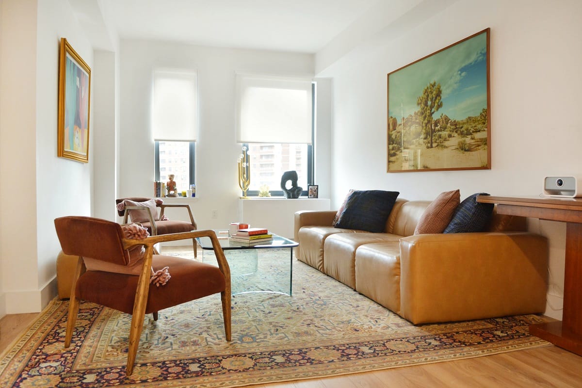 Floral neutral living room rug ideas