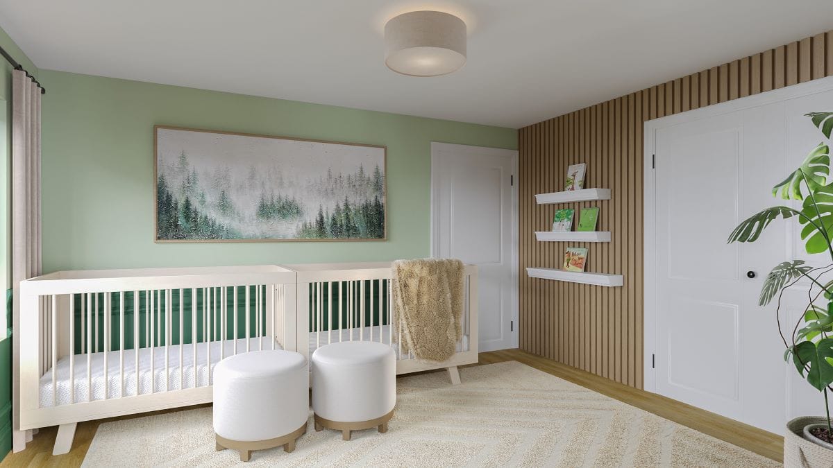 Green nursery design ideas by Decorilla