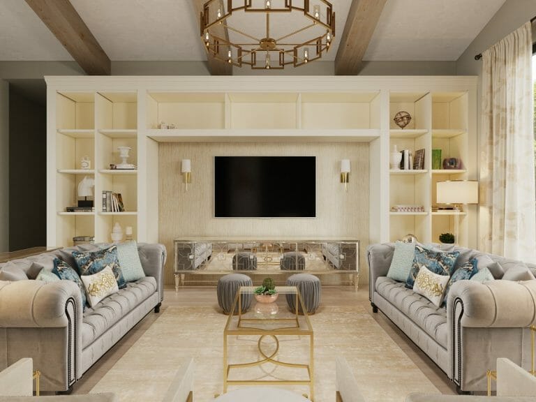 Best TV Stands and Consoles: Where Function Meets Fashion! - Decorilla ... - High-End Apartment Entertainment Spaces