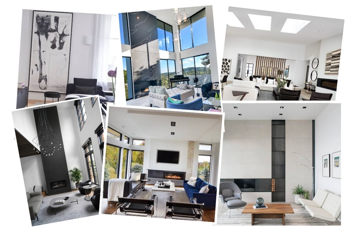 Modern luxury interior design inspiration board