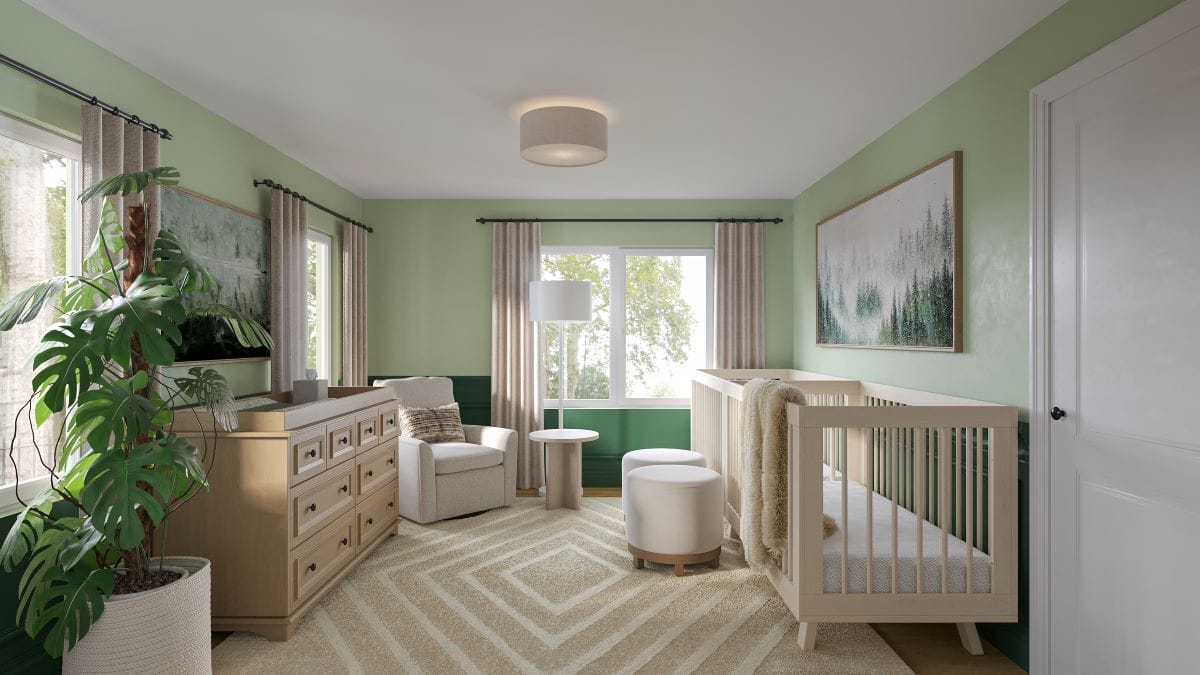 Nursery design for twins by Decorilla